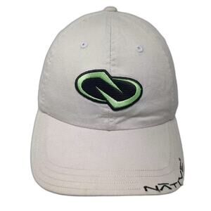 Native Snapback Hat Beige Green Black Logo OS Adjustable Embroidered Cotton Cap